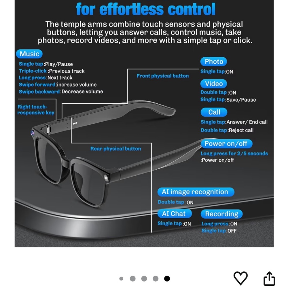 Brand new Ai smart glasses - Picture 7 of 8